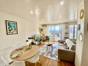 Nice 2P Vue Mer- 5min plage, Terrasse, AC, Parking